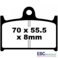 EBC Brakes EPFA Sintered Fast Street and Trackday Pads Front - EPFA145HH EBC Brakes EPFA Sintered Fast Street and Trackday Pads Front - EPFA145HH